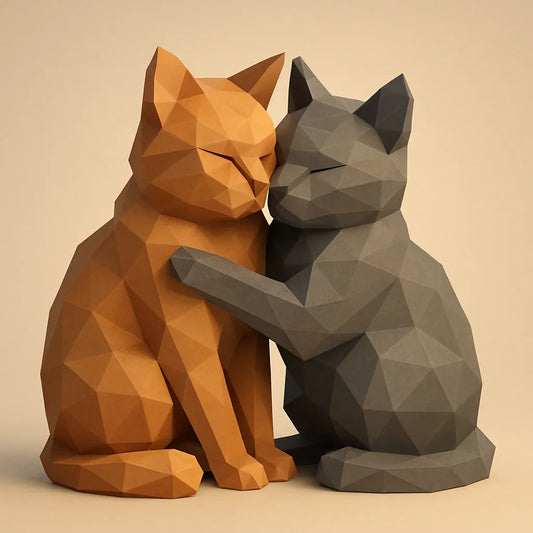 hugging kitties
