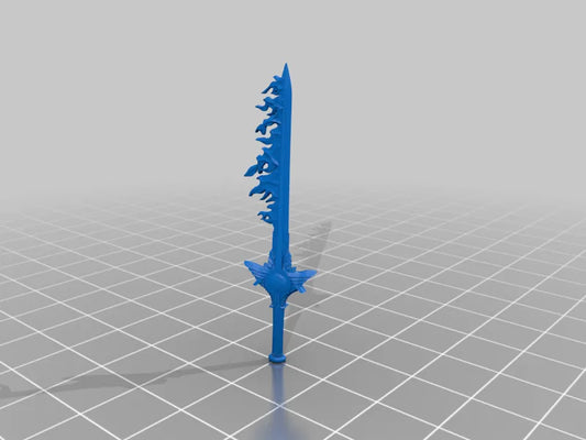 flaming sword