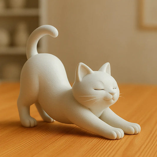 stretching cat